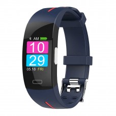 Умный фитнес браслет Blaze Fit P3 Plus с измерением ЭКГ и тонометром (Сине-красный)