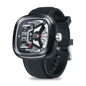 Умные смарт часы Zeblaze Hybrid 2 с измерением давления (Черный)