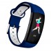 Фитнес браслет Smart Band MX Q6S 3D дисплей Тонометр (Сине-белый)