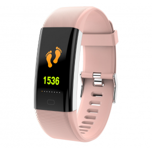 Умный фитнес браслет Lemfo F07 Plus с тонометром и влагозащитой (Розовый)