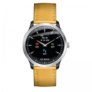 Умные часы Blaze Watch N58 Leather с тонометром и ЭКГ (Коричневый)