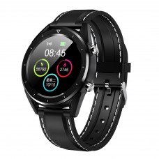 Умные часы No.1 DT28 Silicon с ЭКГ и сенсорным дисплеем (Черный)