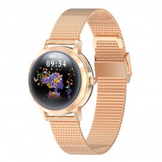 Умные часы Linwear LW10 Metal с пульсометром и мониторингом сна (Золотой)