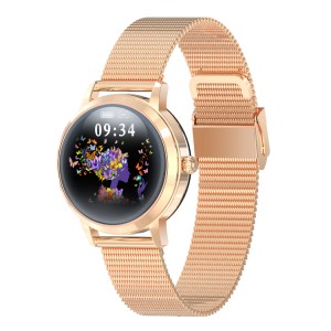 Умные часы Linwear LW10 Metal с пульсометром и мониторингом сна (Золотой)