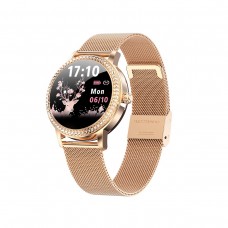 Умные часы Linwear LW20 Metal с тонометром (Золотой)