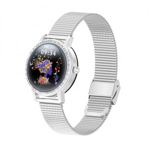 Умные часы Linwear LW20 Metal с тонометром (Серебристый)