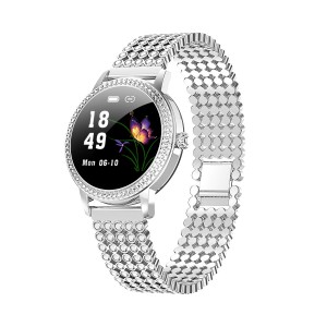 Смарт часы Linwear LW20 Pro Metal с измерением давления и пульса (Серебристый)