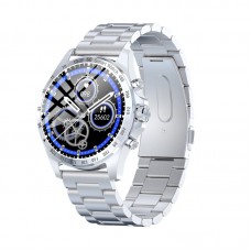 Умные часы Linwear LW09 Metal c измерением кислорода в крови (Серебристый)