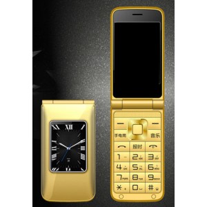 H-Mobile A7 (AOLD A7) gold. Dual color screen. Flip