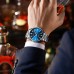 Curren 9090 Silver-Blue