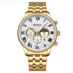 Curren 8427 Gold-White