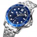 Skmei 9276SSIBU Silver-Blue Steel Strap