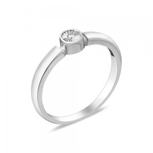 Серебряное кольцо с фианитом B055CZ-10