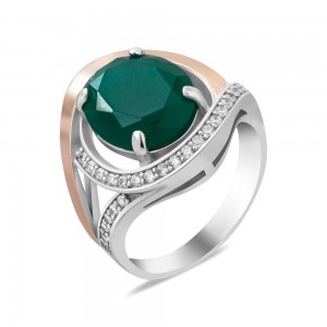 Серебряное кольцо с фианитом Melisa-7310