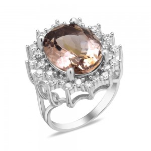 Серебряное кольцо с нано султанитом 170N-8210