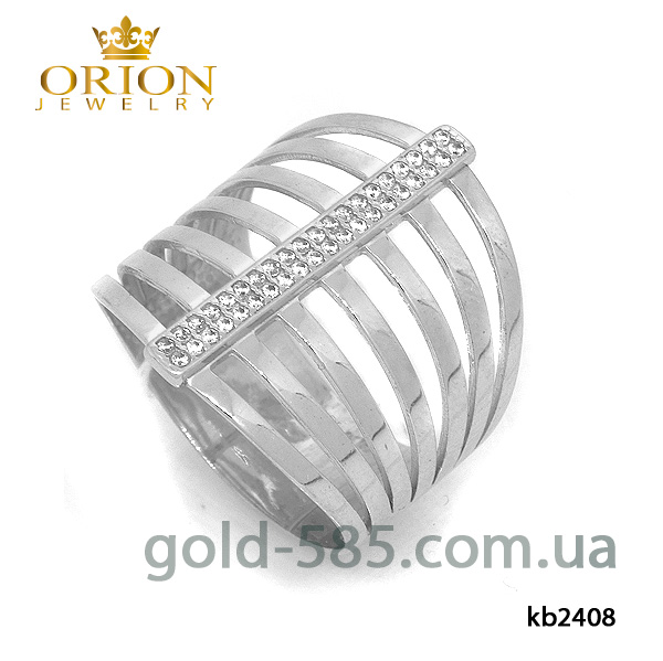Серебряное широкое кольцо